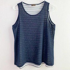 Nautical Striped Overlay Top